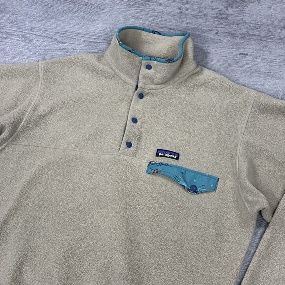 Men’s Sz Medium M Patagonia Synchilla Snap T Pullover Sweater Style 25580 ELKH - Picture 5 of 11